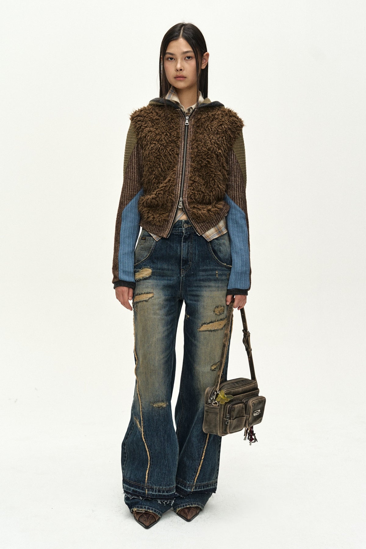 Andersson Bell Layered Wide Jeans