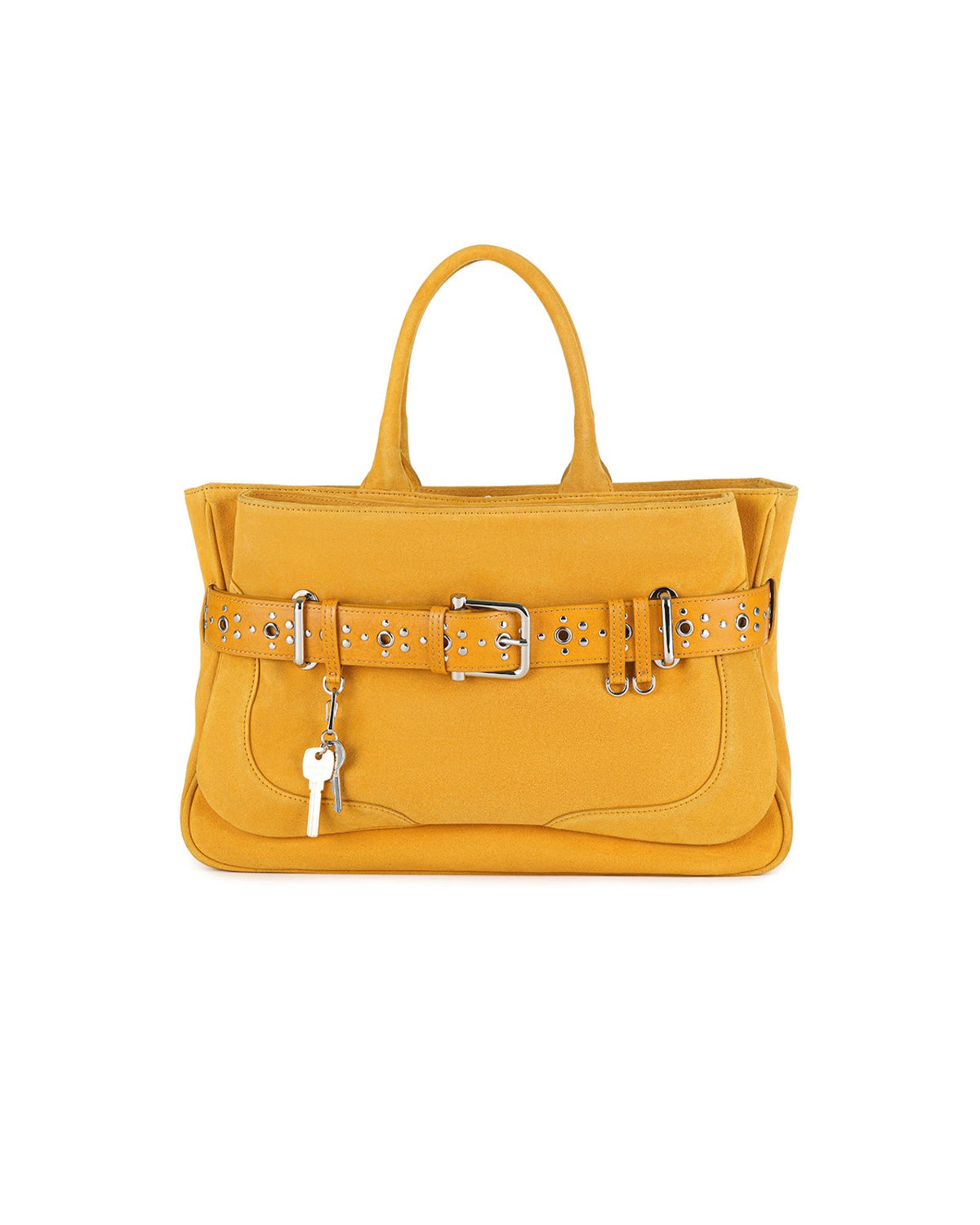 Osoi Tote Brocle Suede Mustard Combi