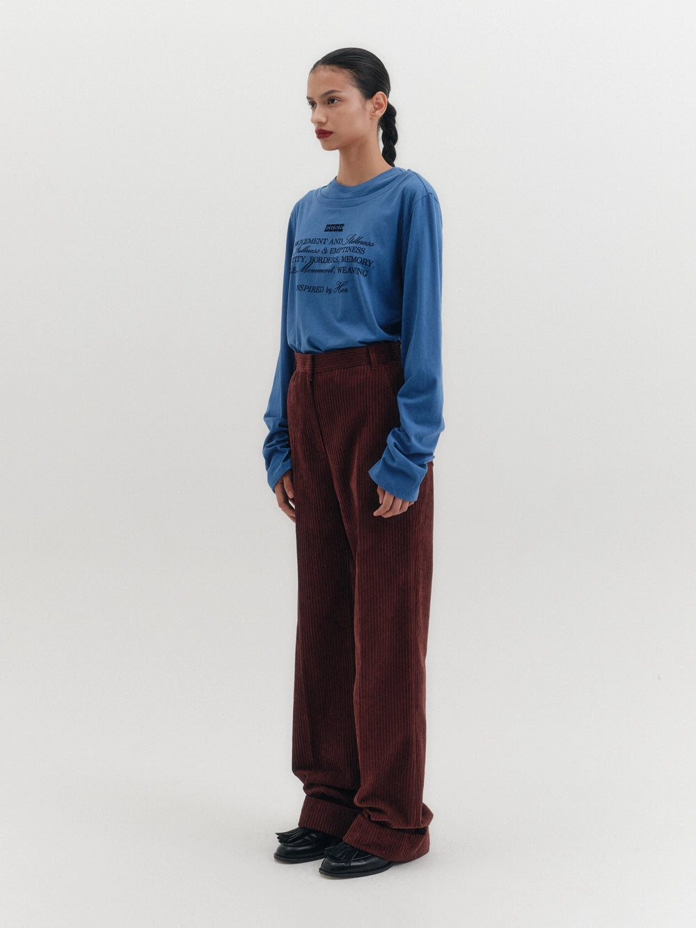 EENK Layered Printed T-shirt - Blue