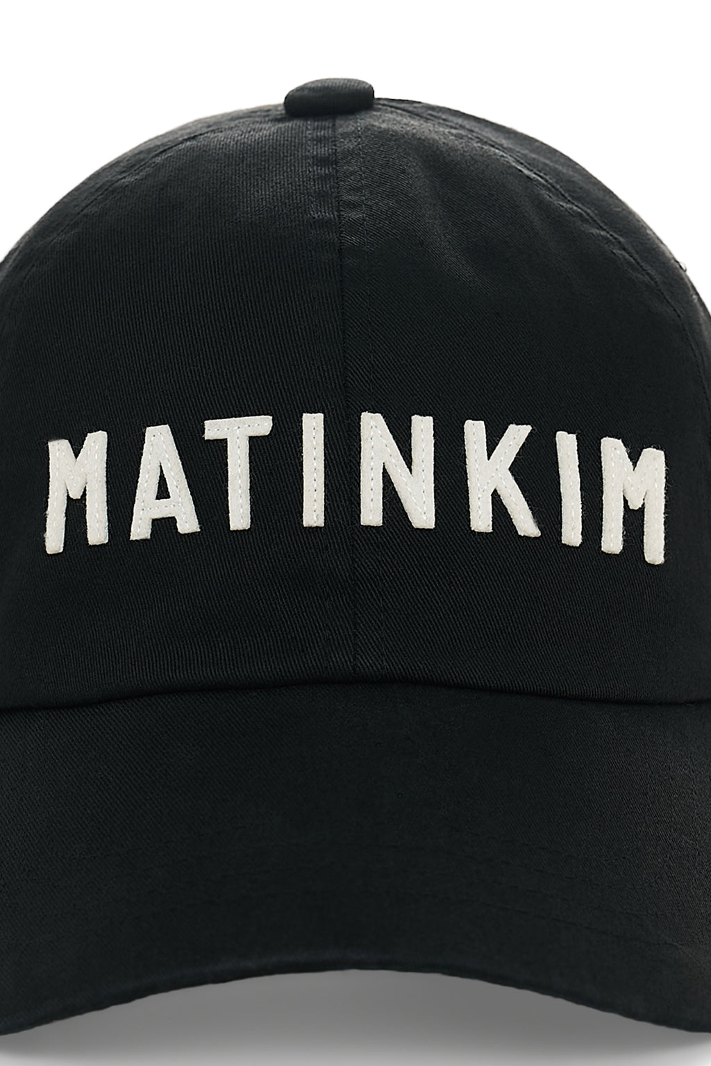 Matinkim Applique Felt Logo Ball Cap IN Black