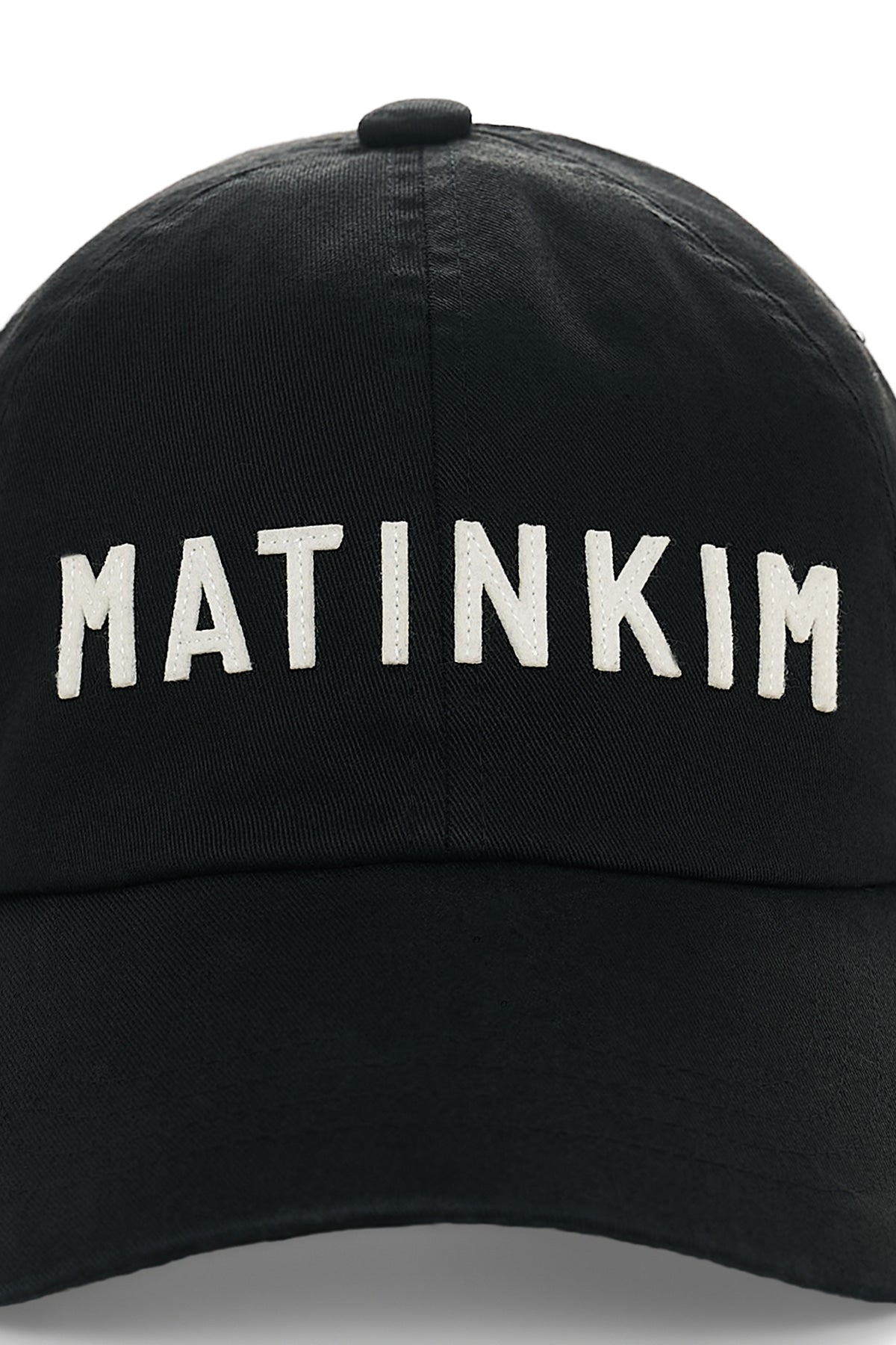 Matinkim Applique Felt Logo Ball Cap IN Black