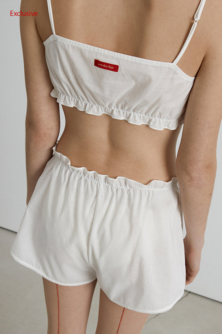 Overdueflair Cotton Bra Top Red Label