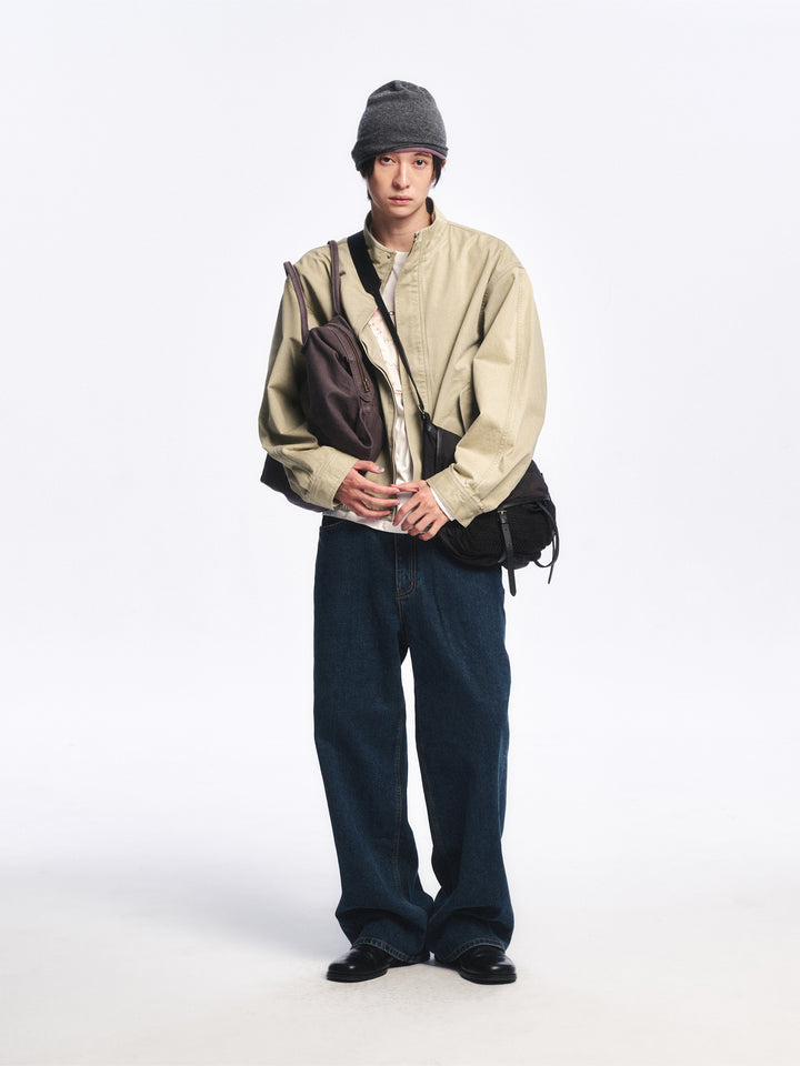 Low Classic Relaxed Loose-Fit Jeans Navy Blue - Low Classic