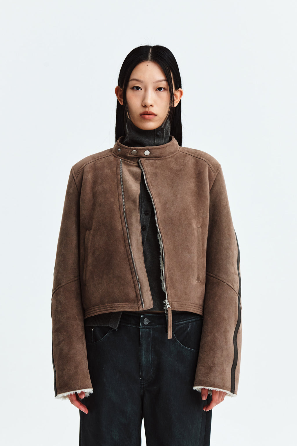 Matinkim Suede Racing Mustang Jumper IN Brown