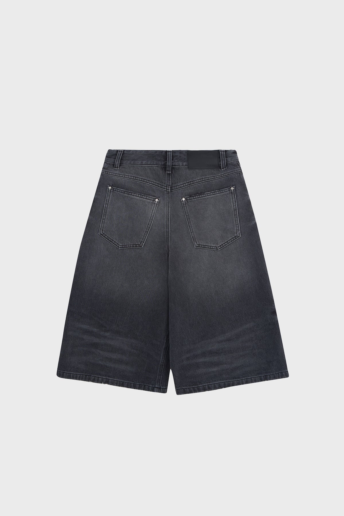 Matinkim Contrast Bermuda Denim Pants IN Dark Grey
