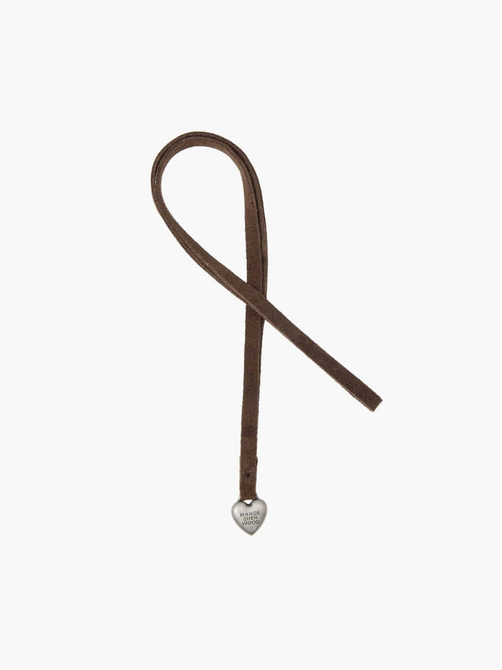 Margesherwood Heart Charm milk brown suede