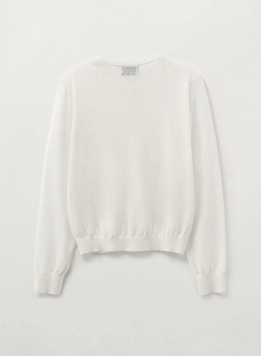 [satur] (W) Sheer Linen Long Sleeve Cardigan - Cream