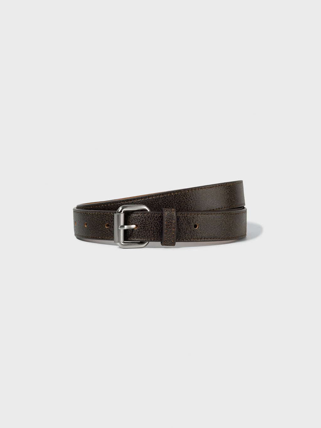 Low Classic Leather Belt Brown