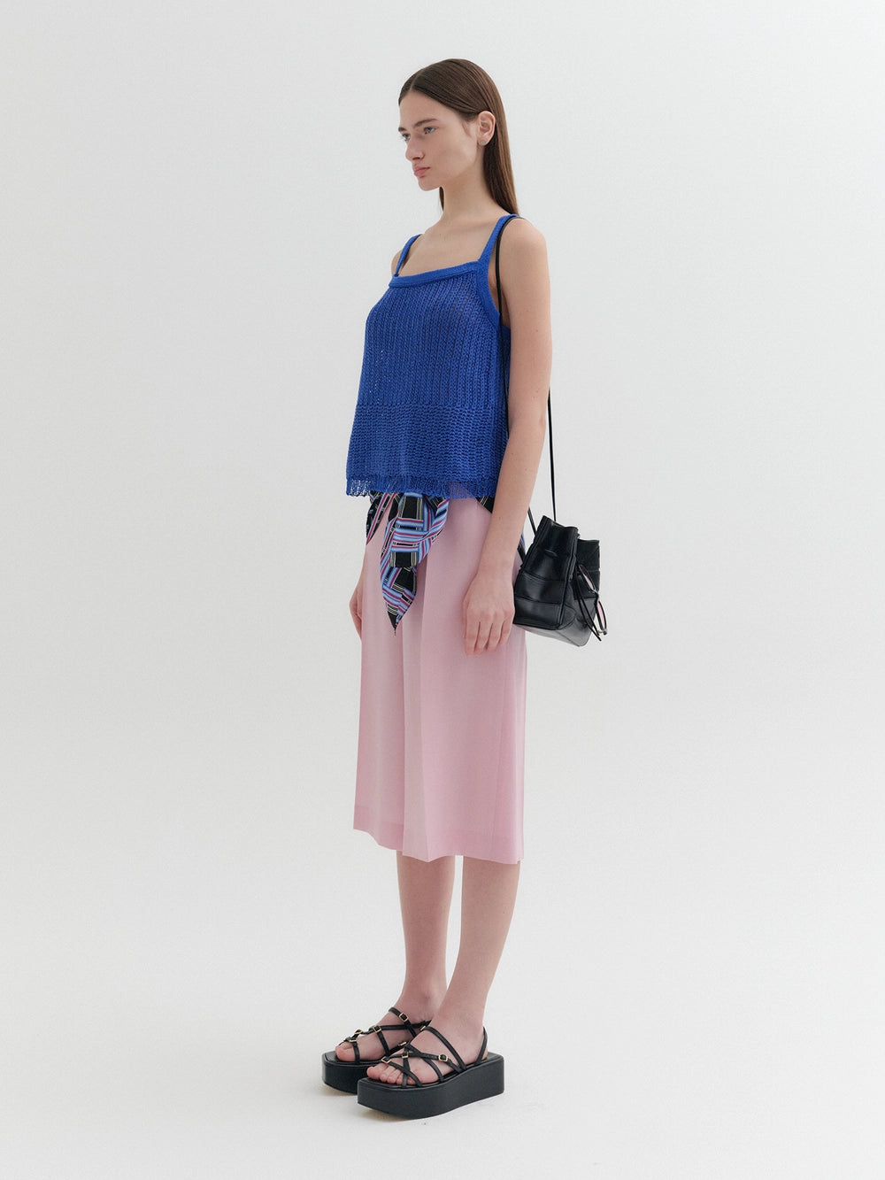 EENK Sleeveless Knit Top - Blue