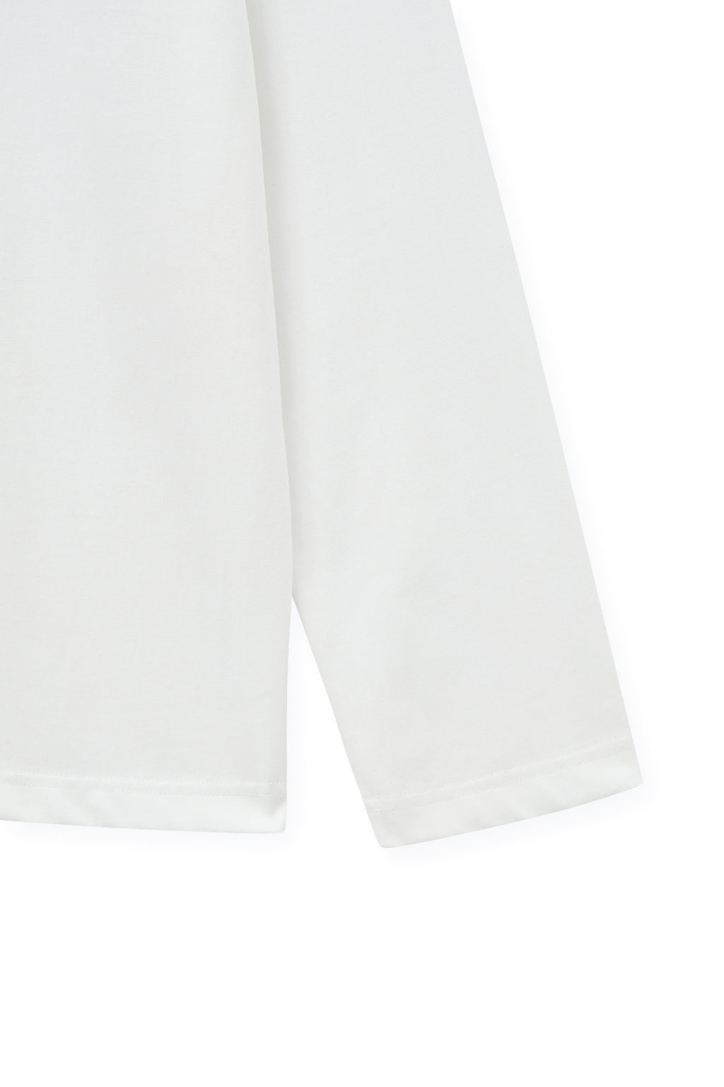 [matinkim] JACQUARD GRAPHIC LONG SLEEVE TOP FOR MEN IN WHITE