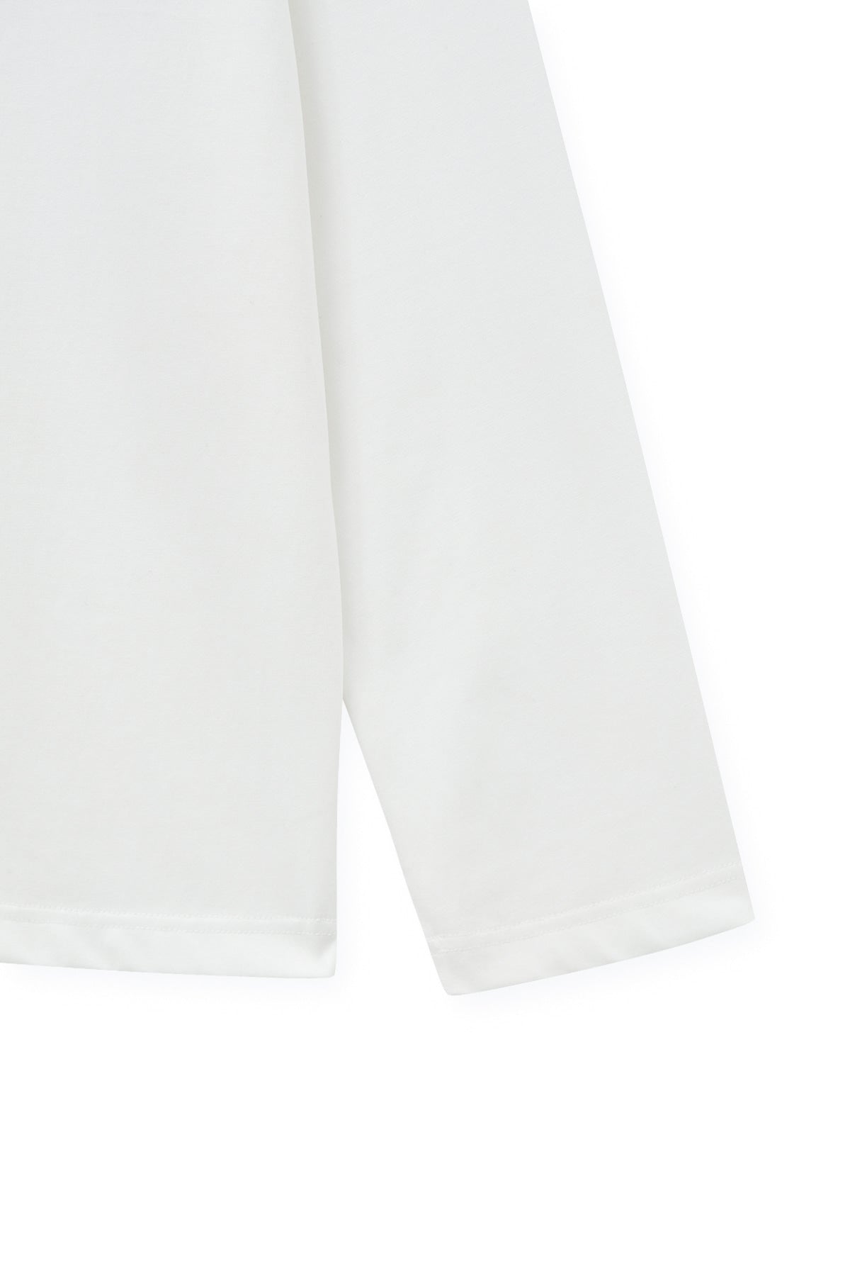 [matinkim] JACQUARD GRAPHIC LONG SLEEVE TOP FOR MEN IN WHITE