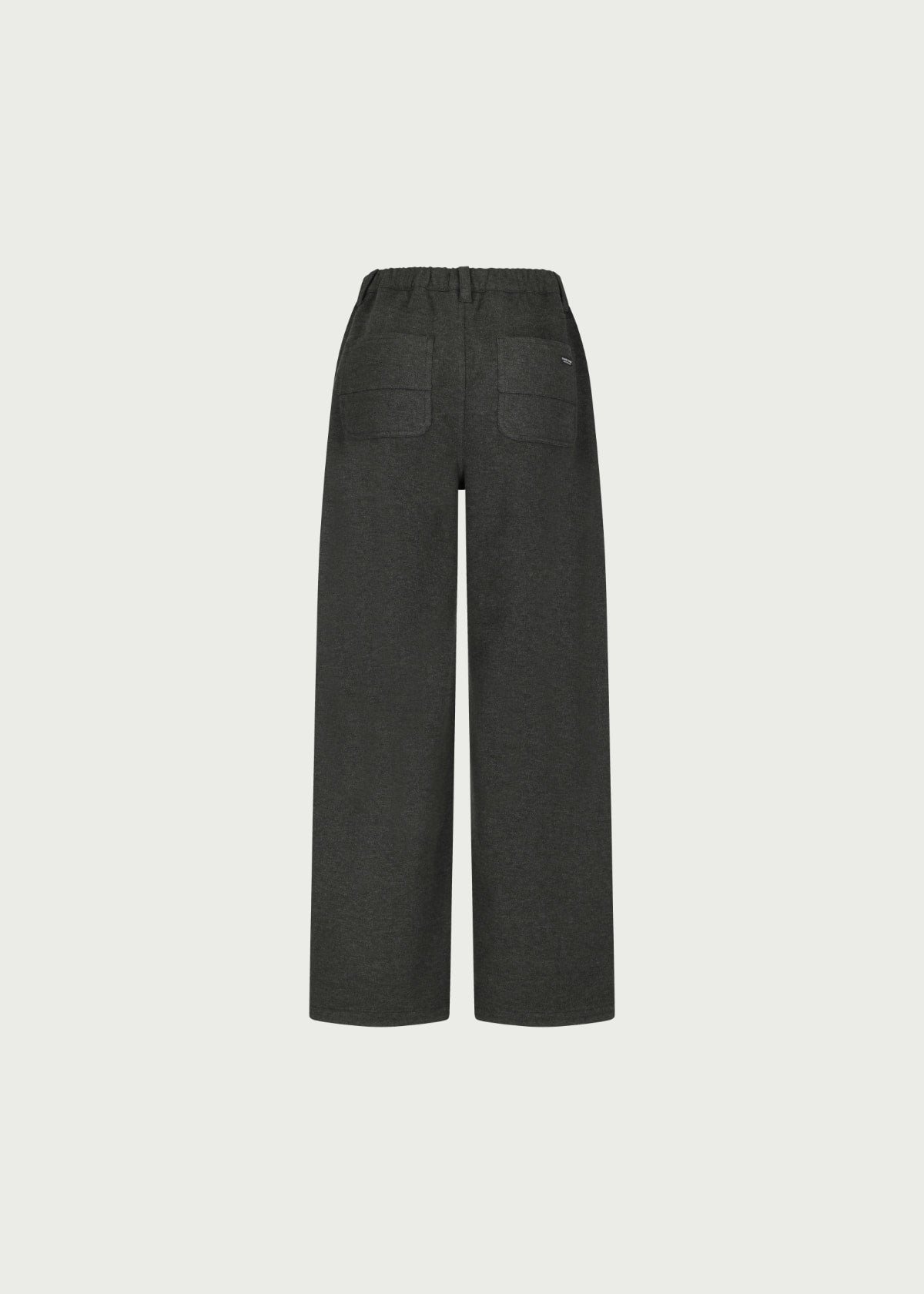Depound brushed back banding pants - charcoal