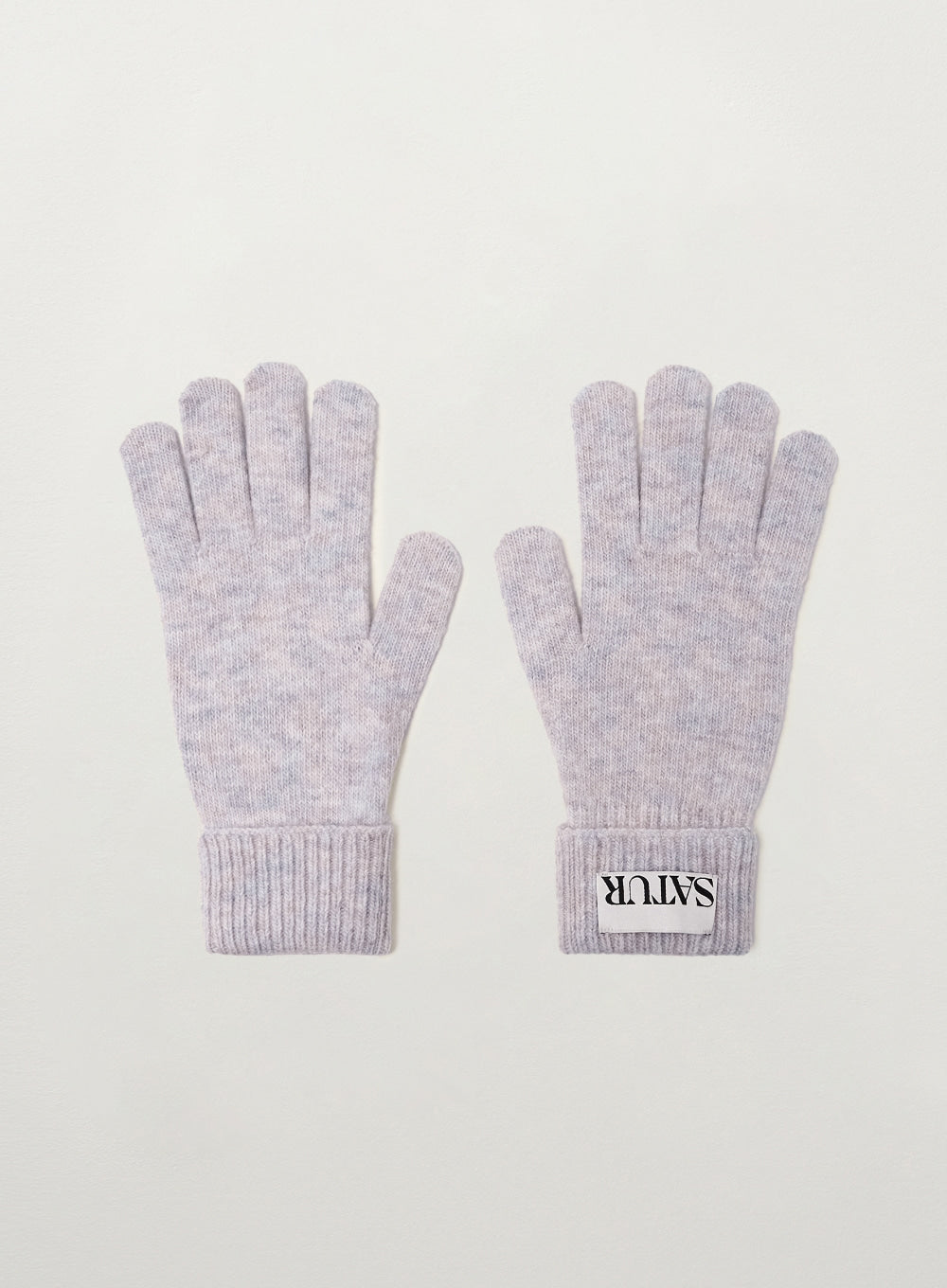 [satur] Basic Knit Glove - Purple