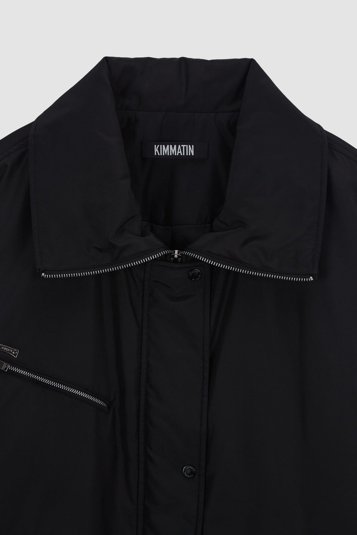 Matinkim Highneck Oversize Padded Jumper IN Black