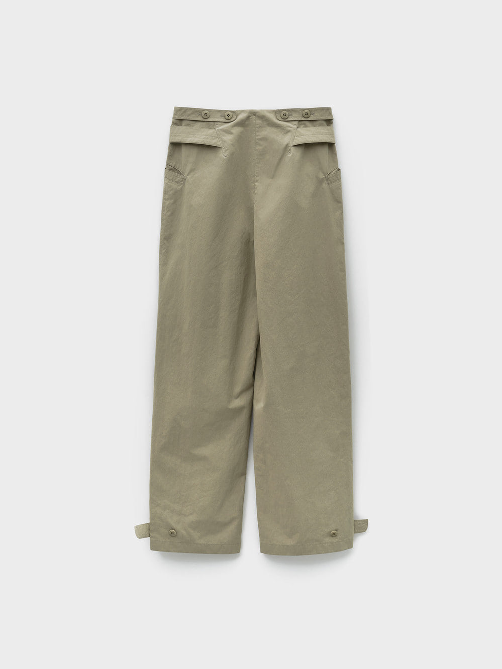 Low Classic Double Belt Point Pants Beige