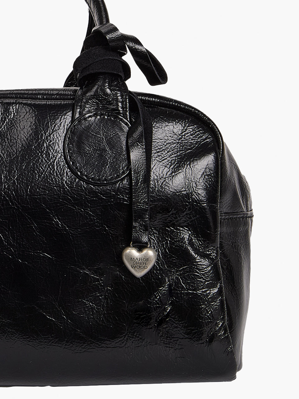 Margesherwood Heart Charm black soft crinkle
