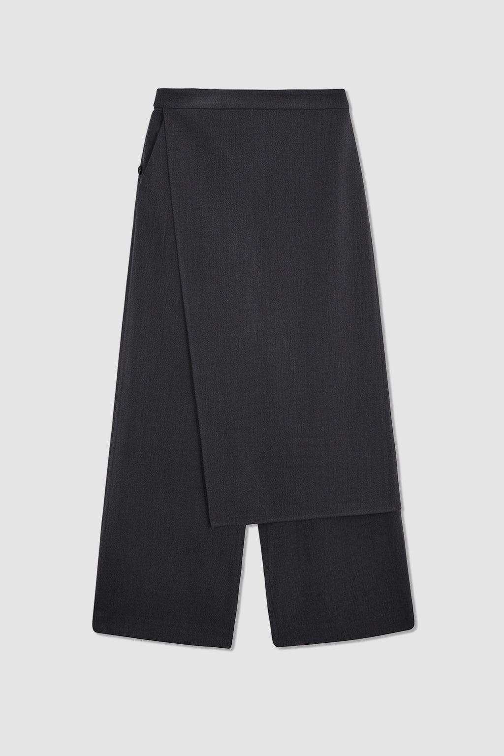 Matinkim Skirt Wrap Layered Pants IN Grey