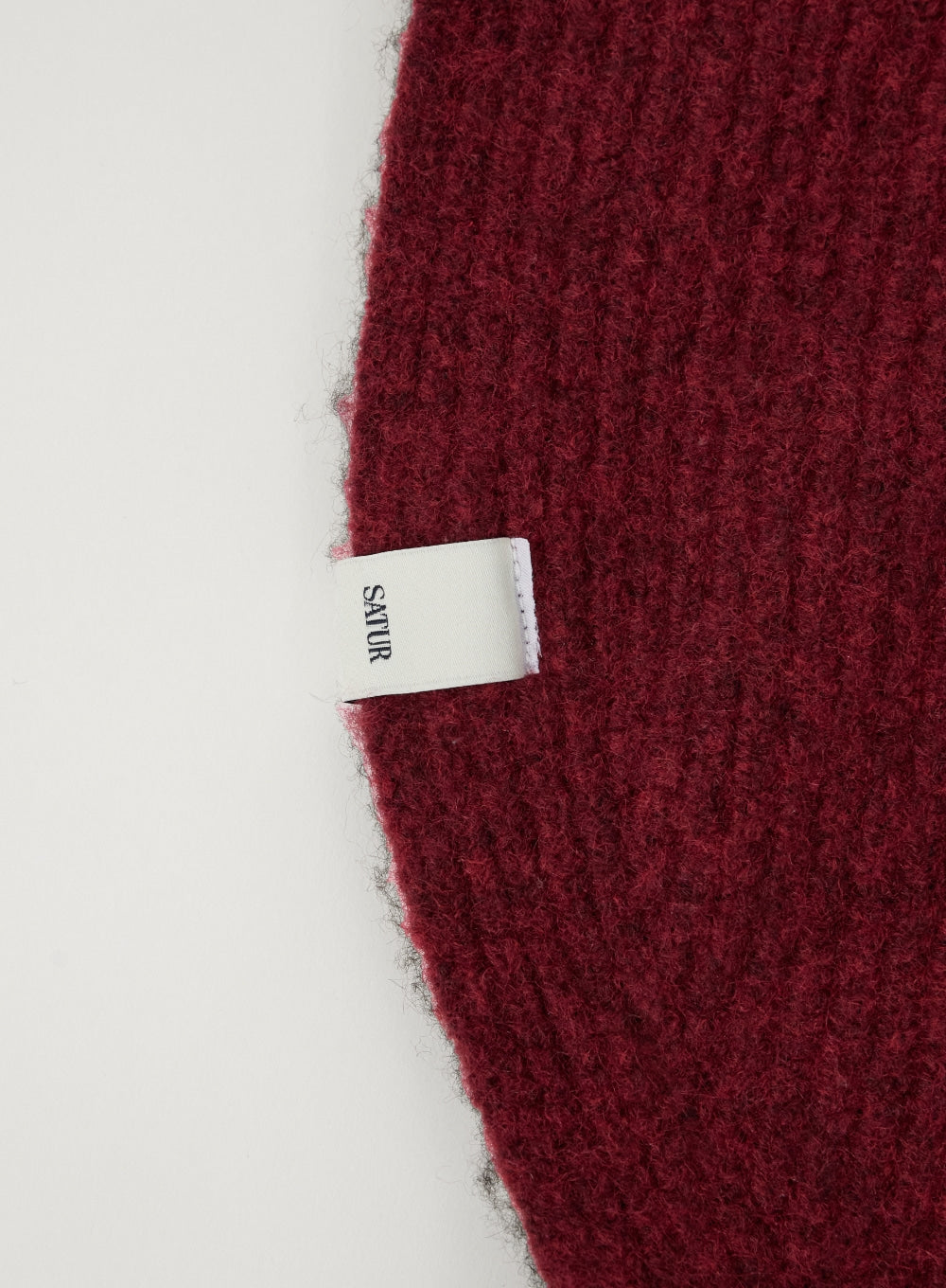 [satur] (W) Knit Balaclava - Burgundy