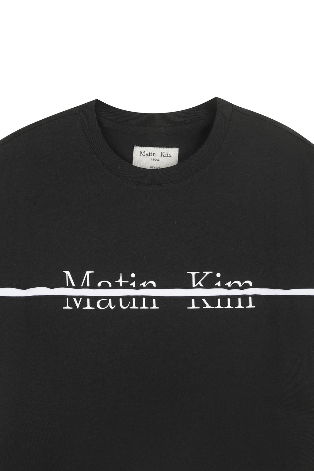 Matinkim Matin Kim Logo Cutted Layered Top IN Black