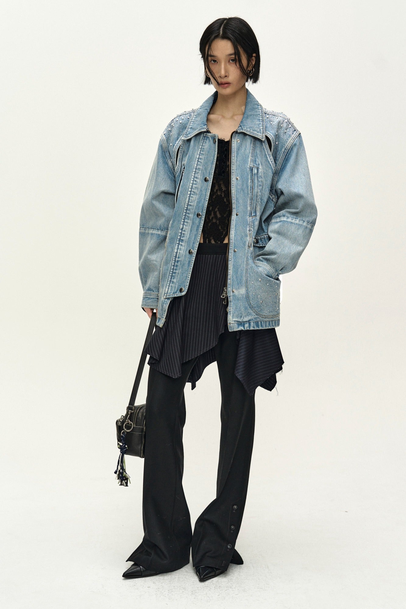 Andersson Bell Jeweled Denim Work Jacket