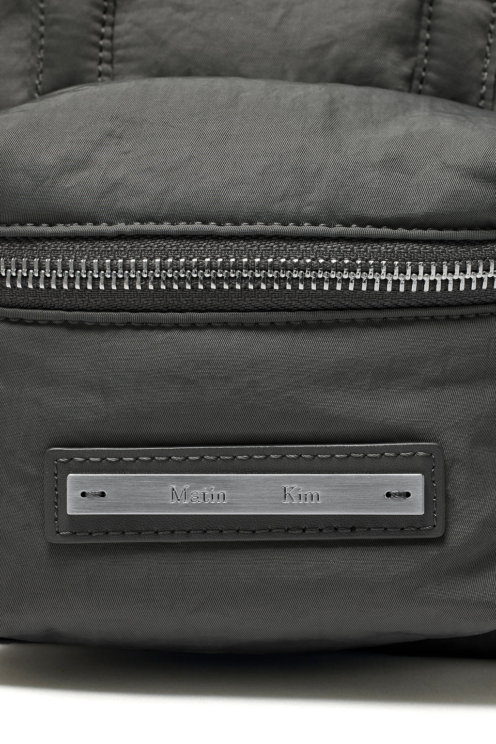 [matinkim] PADDED CARGO TWO WAY MINI BAG IN CHARCOAL