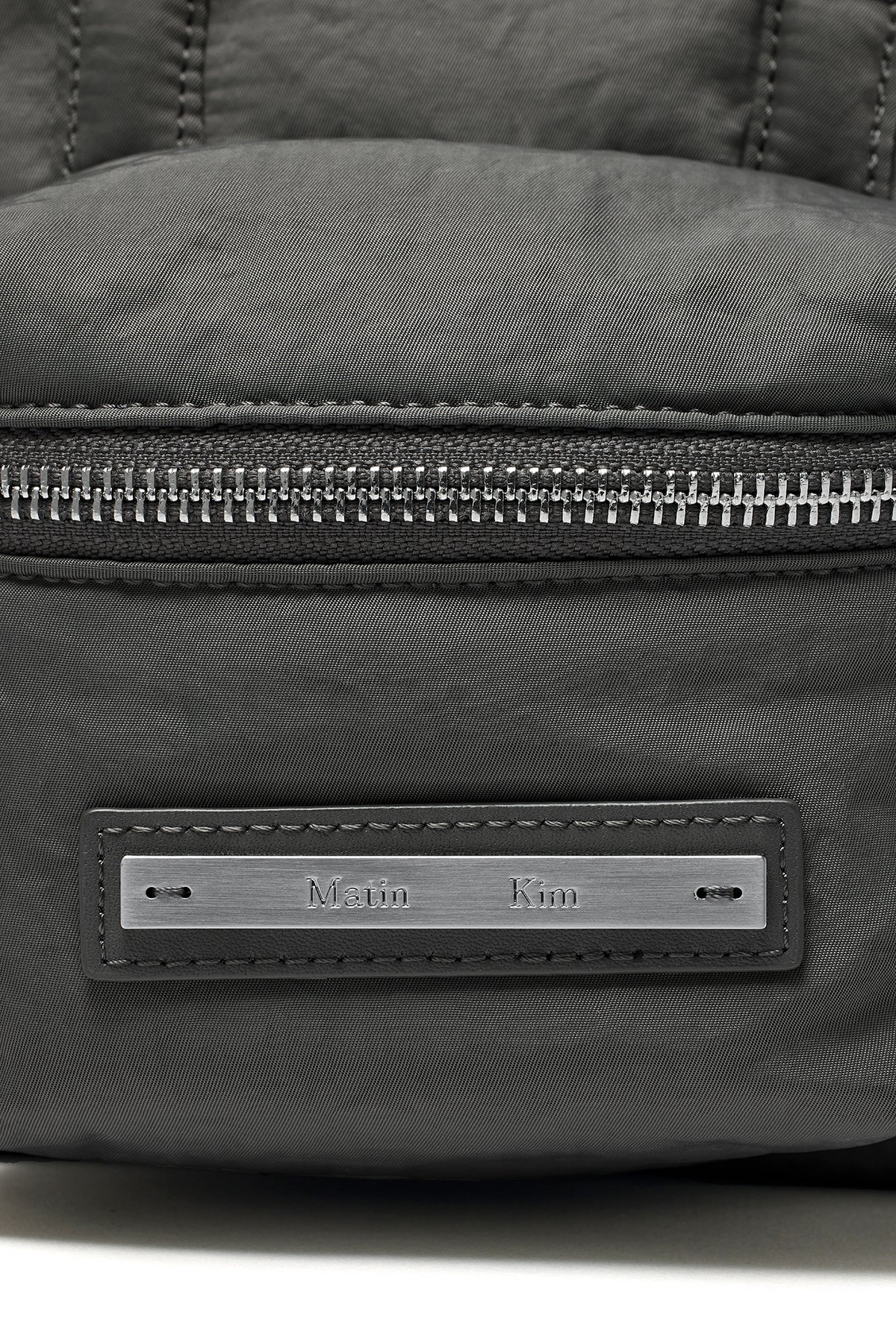 [matinkim] PADDED CARGO TWO WAY MINI BAG IN CHARCOAL
