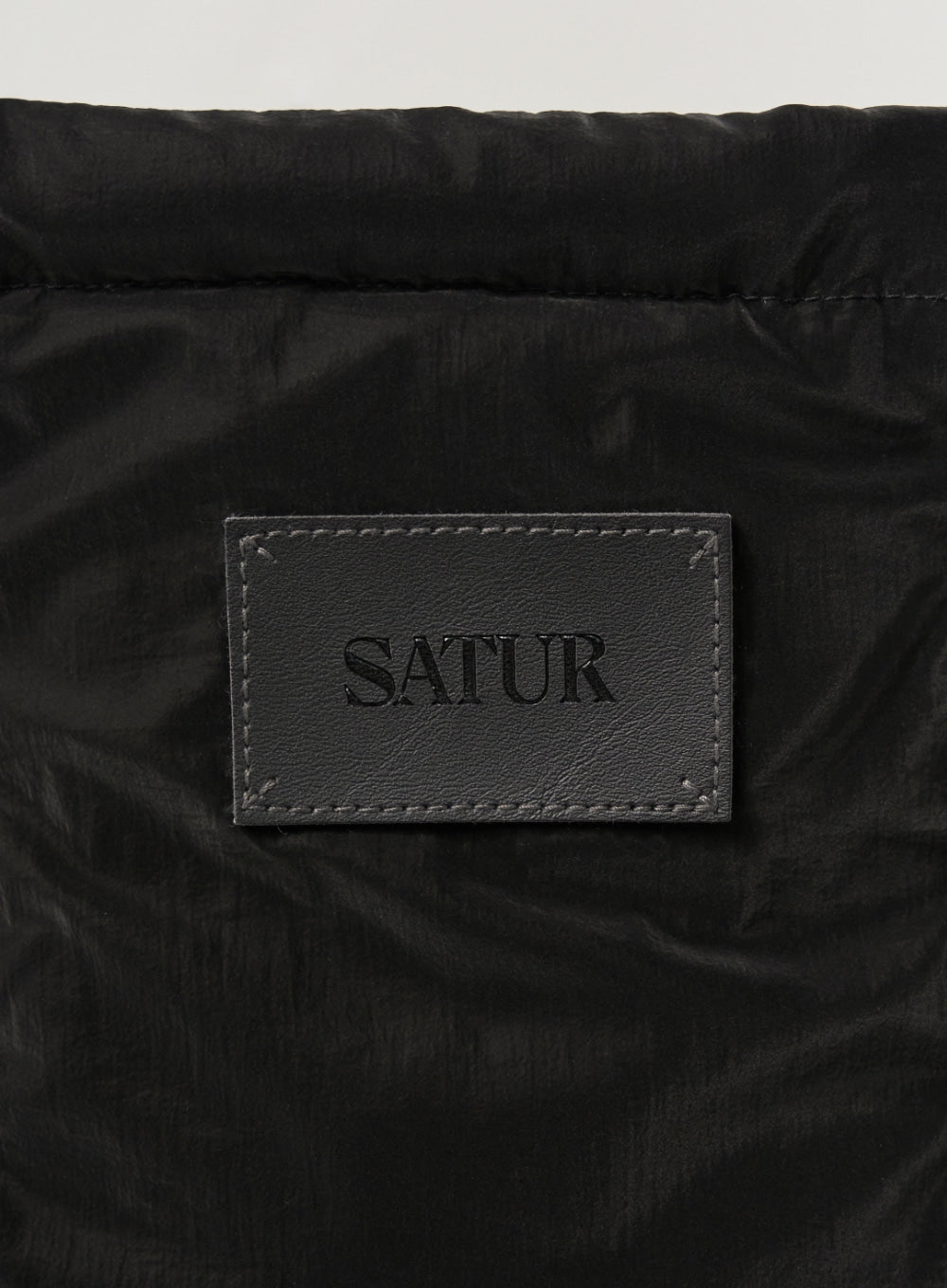 [satur] (W) Orta Hood Padding Vest - Black