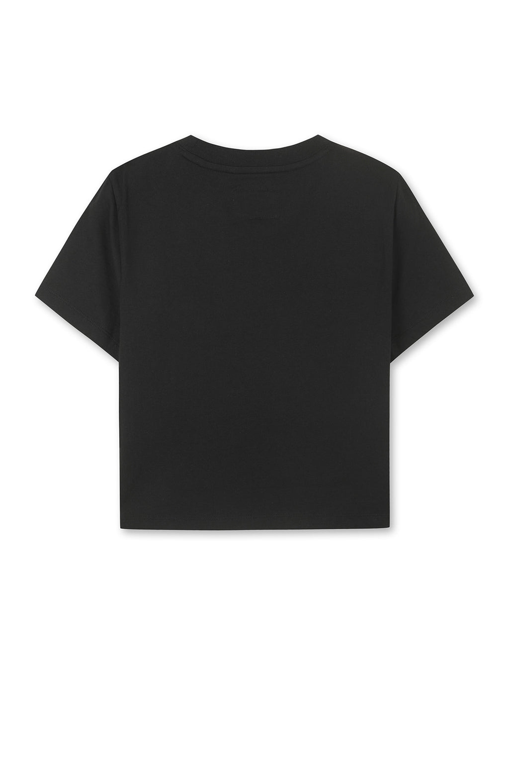 Matinkim Matin Kim Logo Cutted Crop Top IN Black