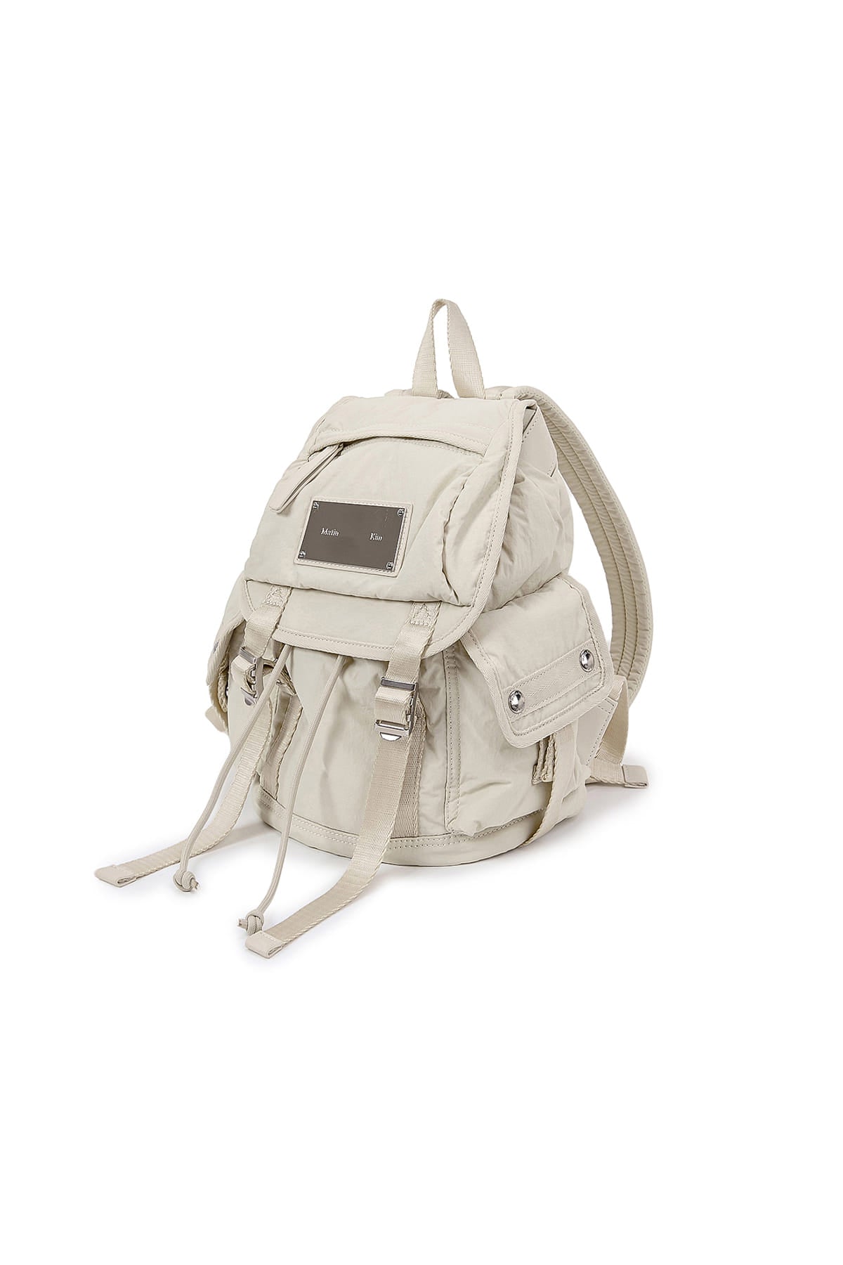 [matinkim] POCKET UTILITY SMALL BACK PACK IN LIGHT BEIGE