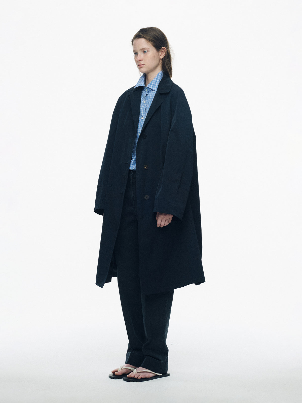 Nothing Written Ferro single trench (Dark navy, W)