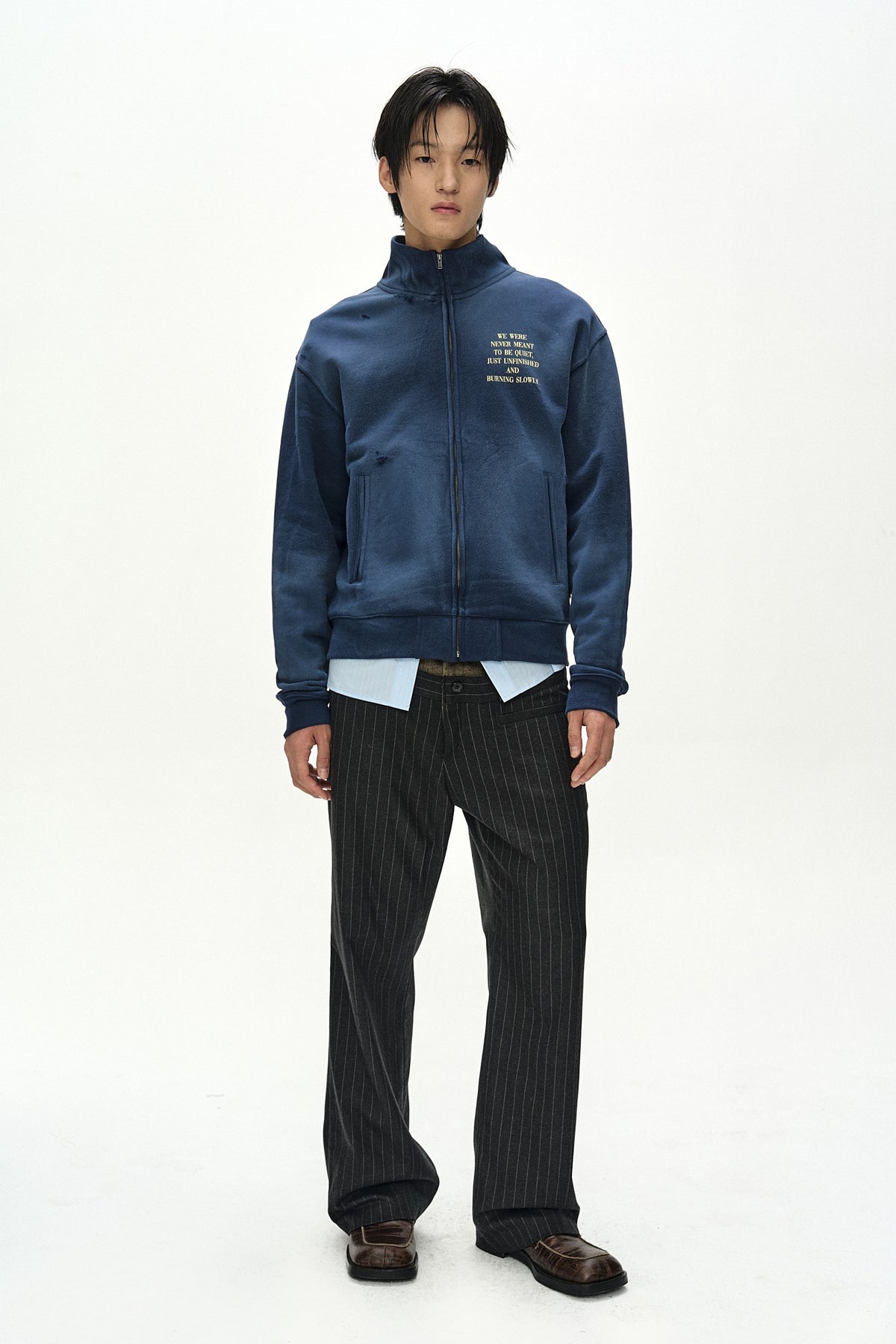 Andersson Bell Frame High-Neck Zip UP
