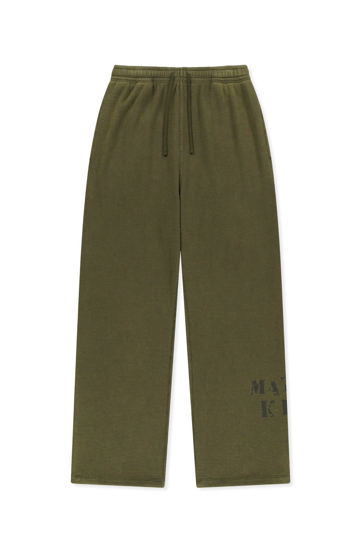 Matinkim Matin Washed Waffle Pants IN Khaki