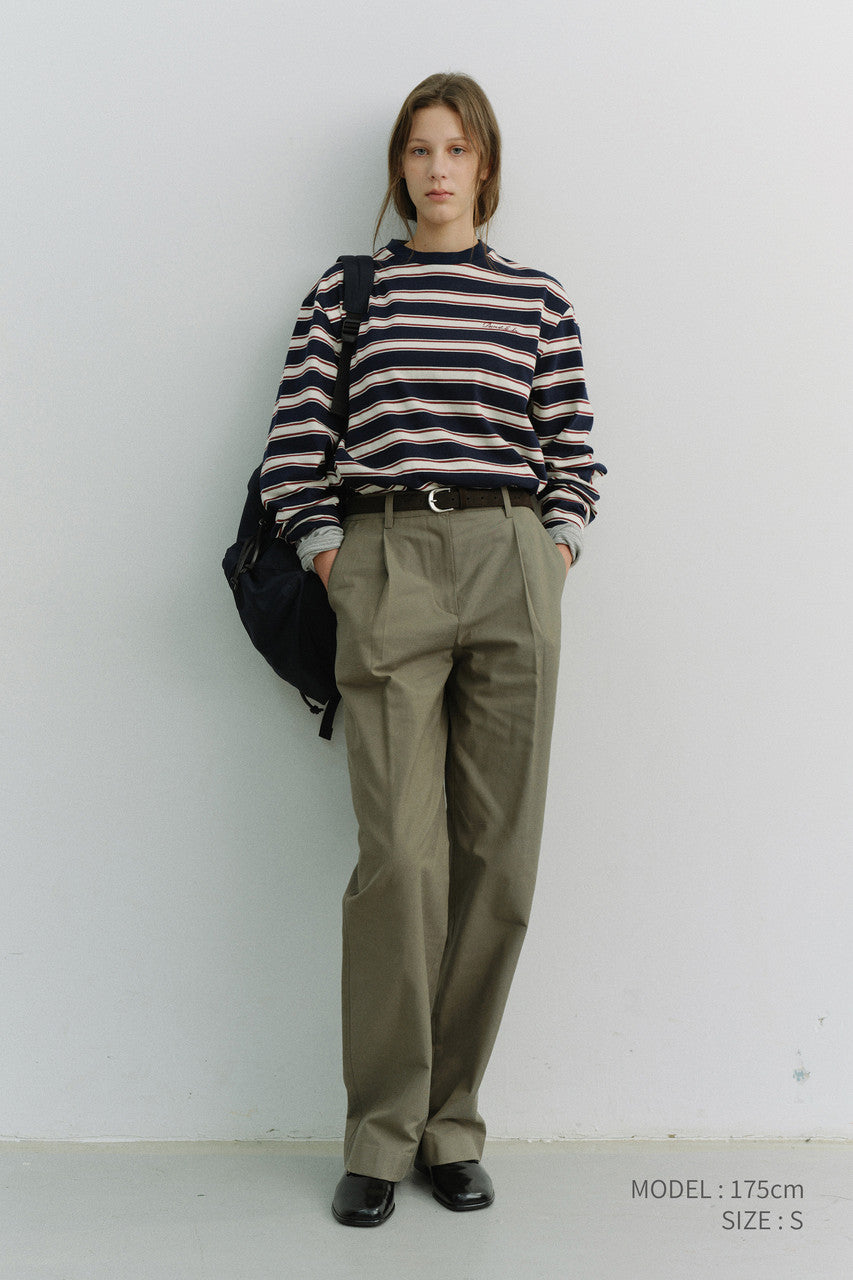 Dunst Unisex Striped T-Shirt Navy Stripe