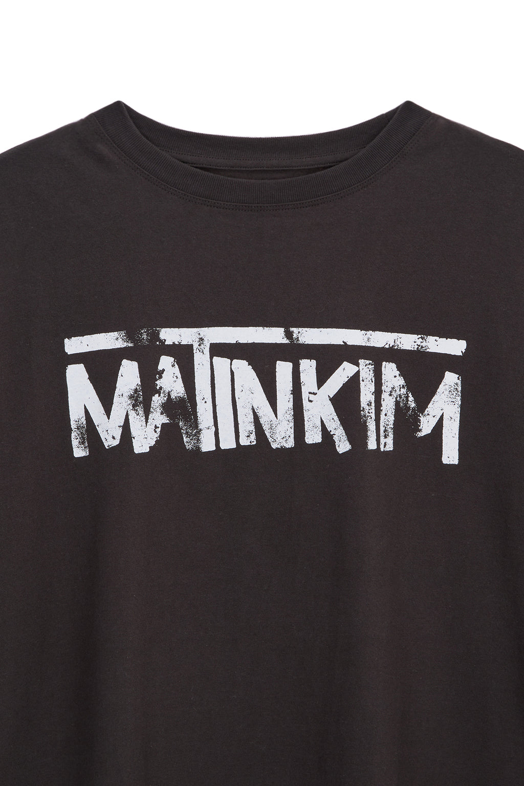 [matinkim] HANGEUL LOGO BIG ARCHIVE TOP IN DARK GREY
