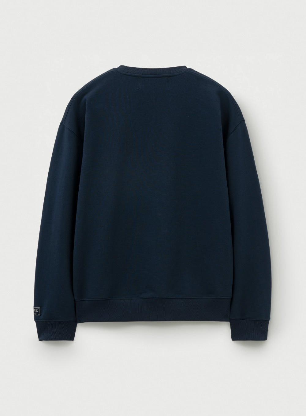 [satur] Classic Logo Sweatshirt - Navy Yellow