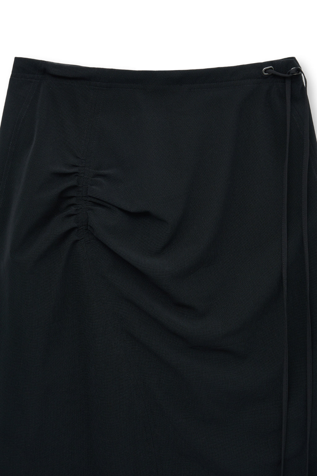 [matinkim] LAYERED STRING MIDI SKIRT IN BLACK