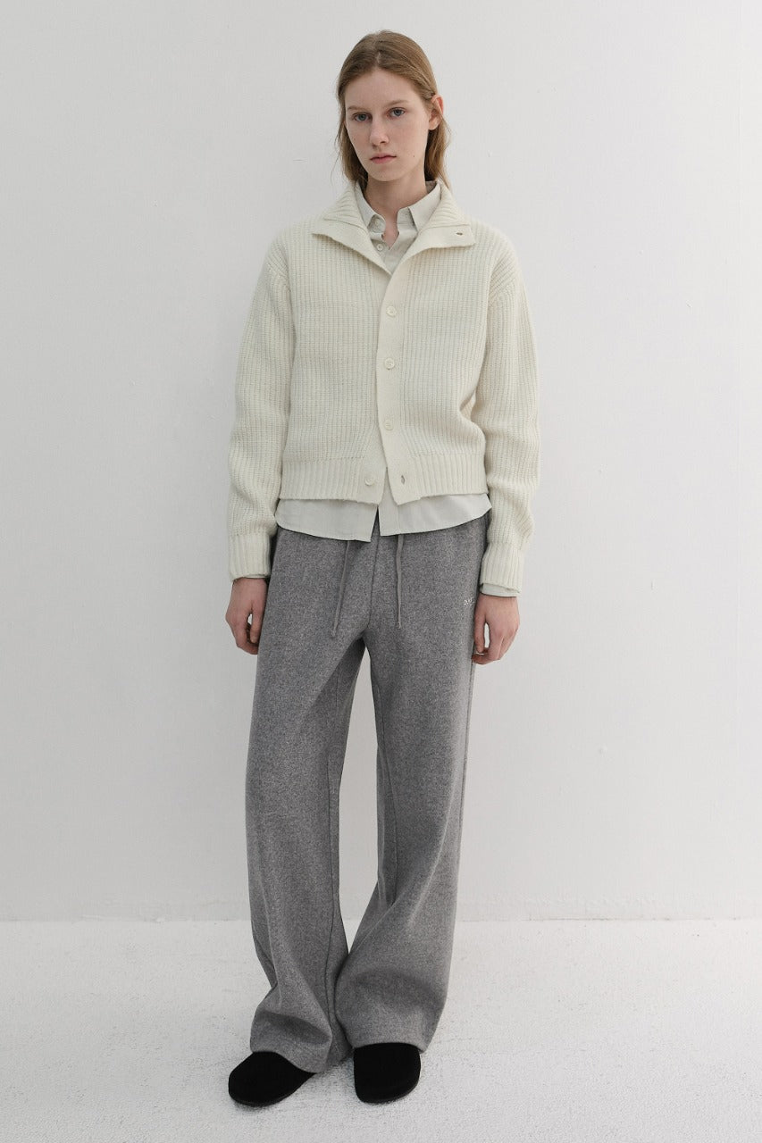 Dunst Unisex Jersey Wide Pants Melange Grey