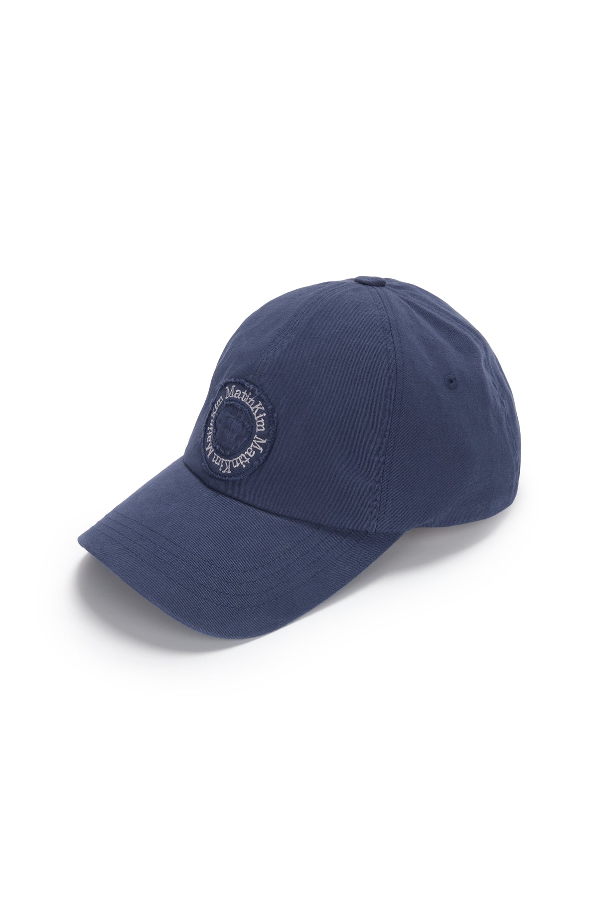 [matinkim] APPLIQUE CIRCLE LOGO BALL CAP IN BLUE