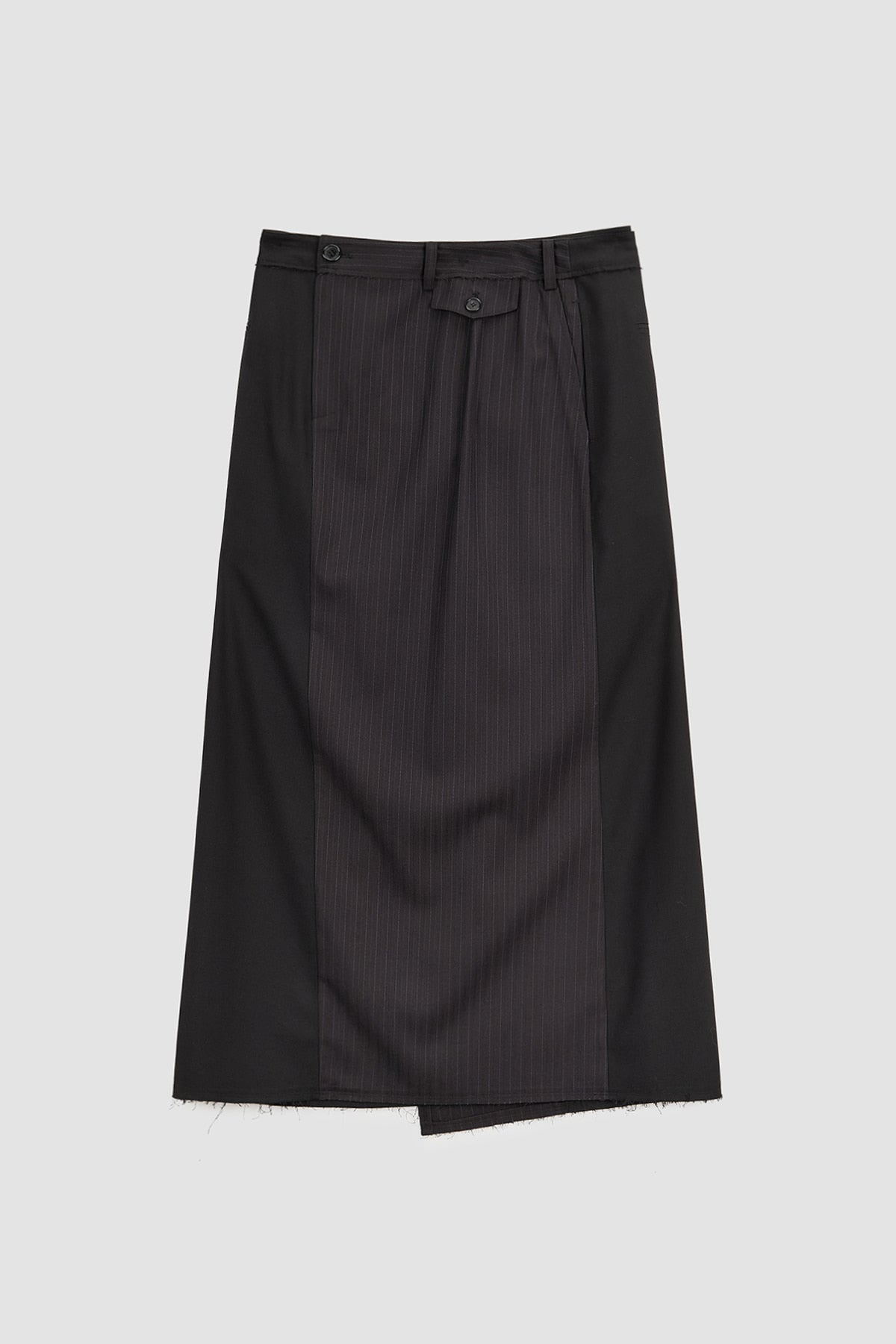 Matinkim Stripe Mix Maxi Wrap Skirt IN Black
