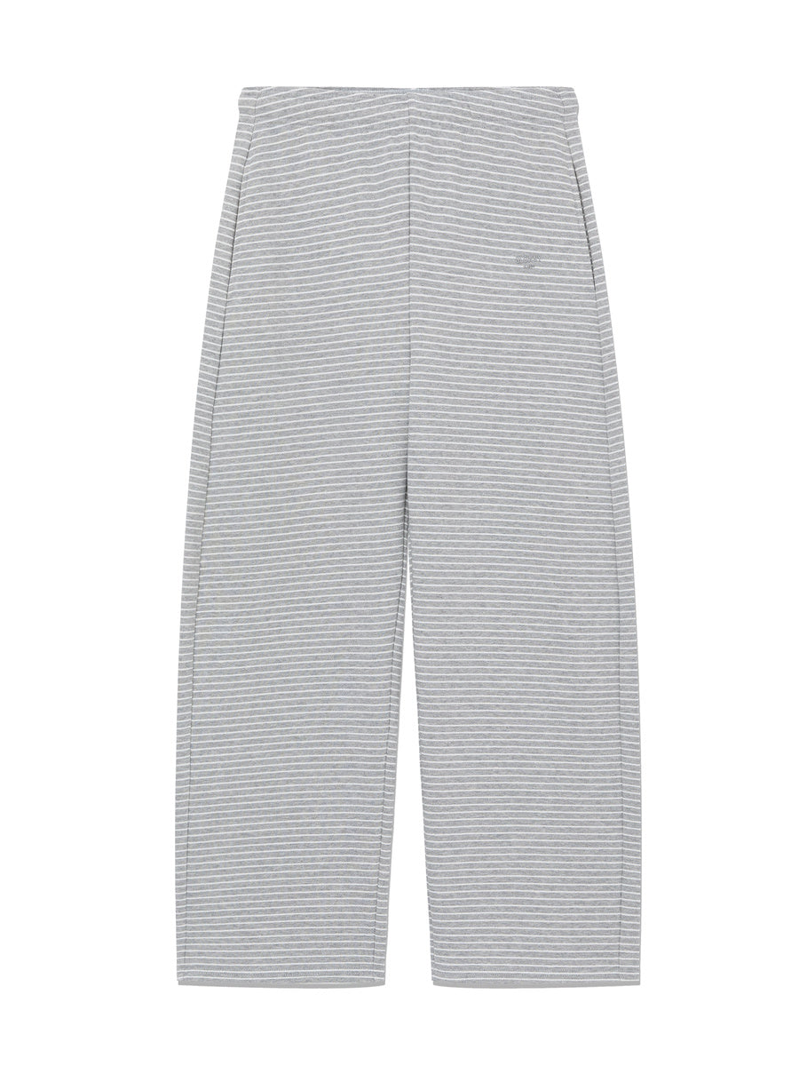GLOWNY G Warm Core Stripe Sweatpants (Gray Stripe)