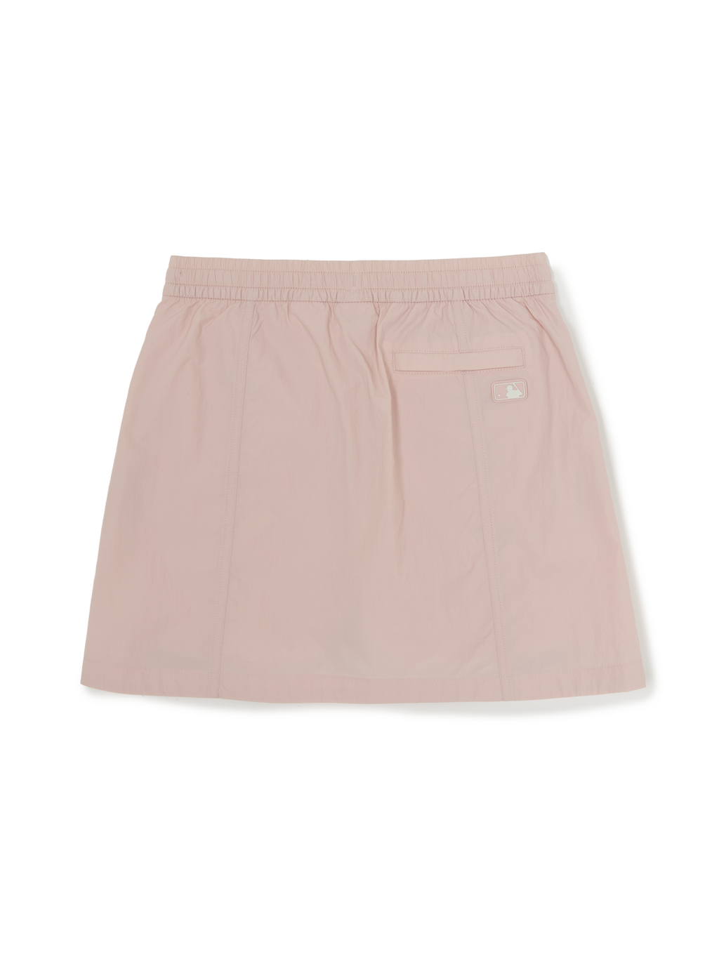 MLB Korea Women's Gorpcore Glossy Shirring Mini Skirt