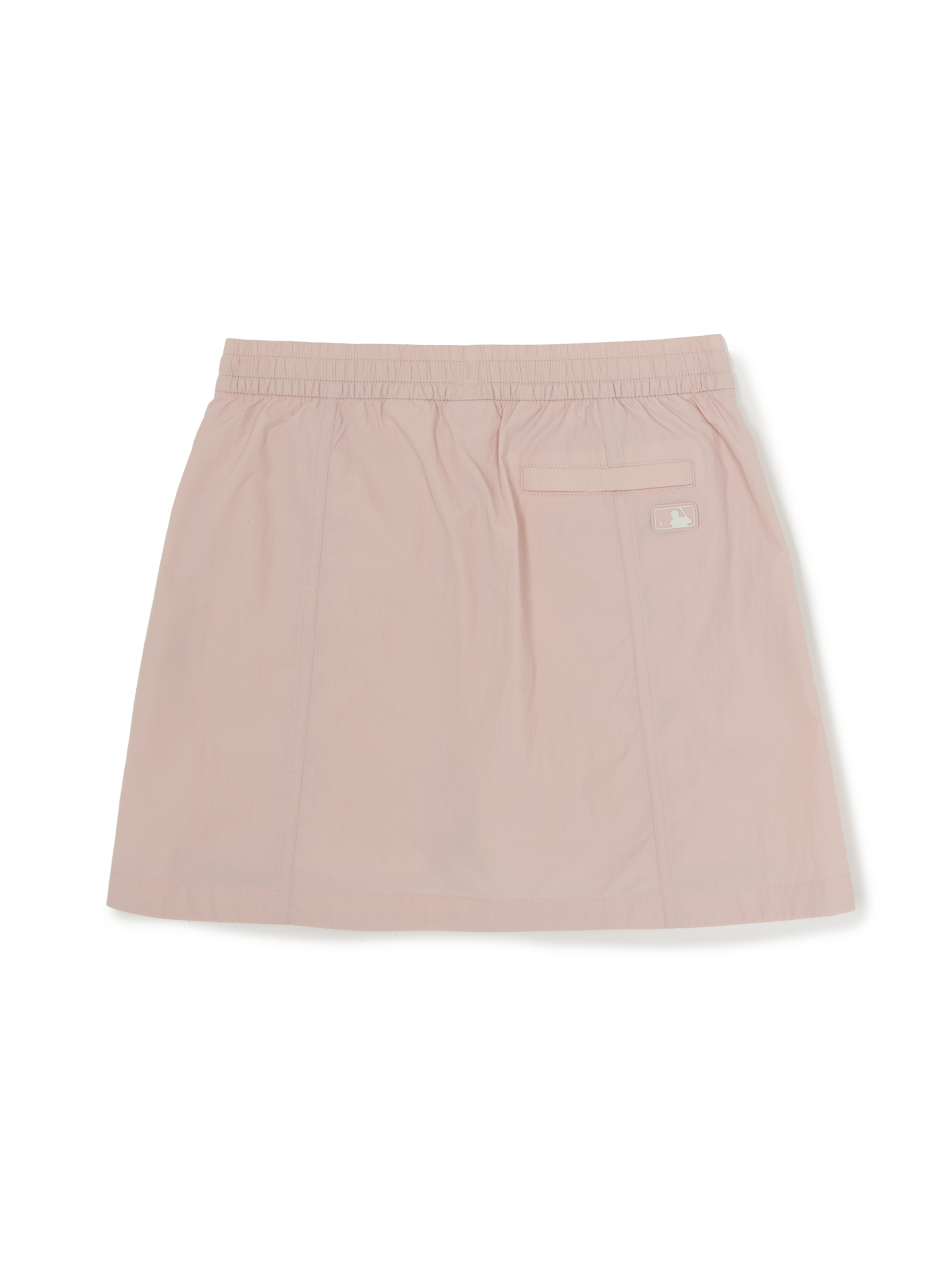 MLB Korea Women's Gorpcore Glossy Shirring Mini Skirt