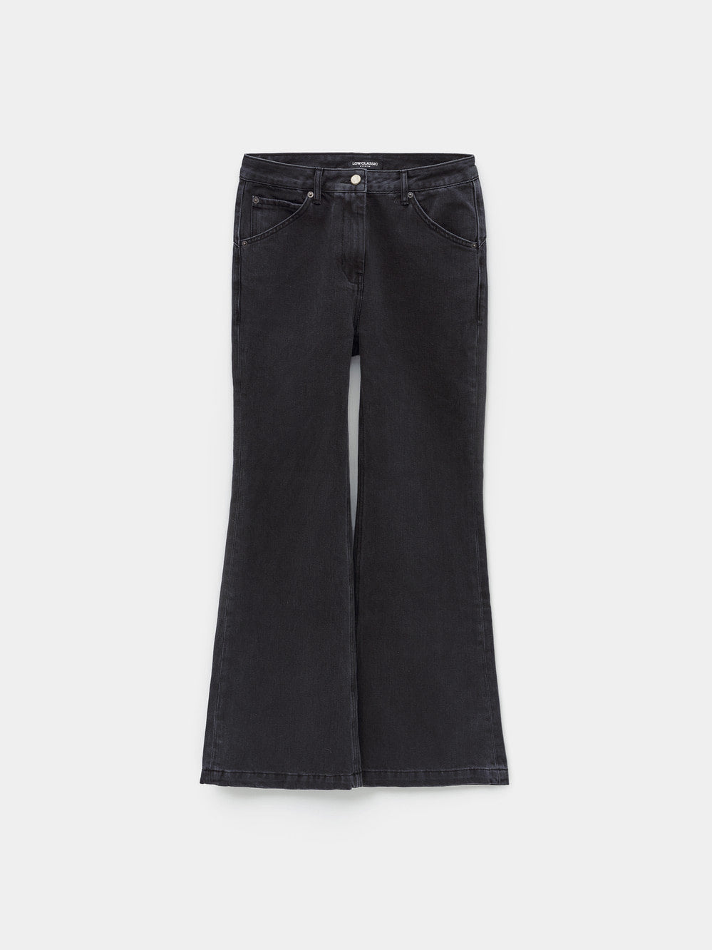 Low Classic Cinch Back Bootcut Denim Black