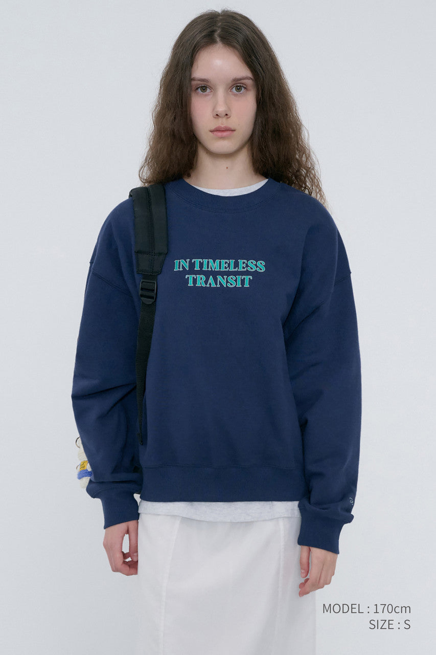 Dunst Unisex Slogan Sweatshirt Navy