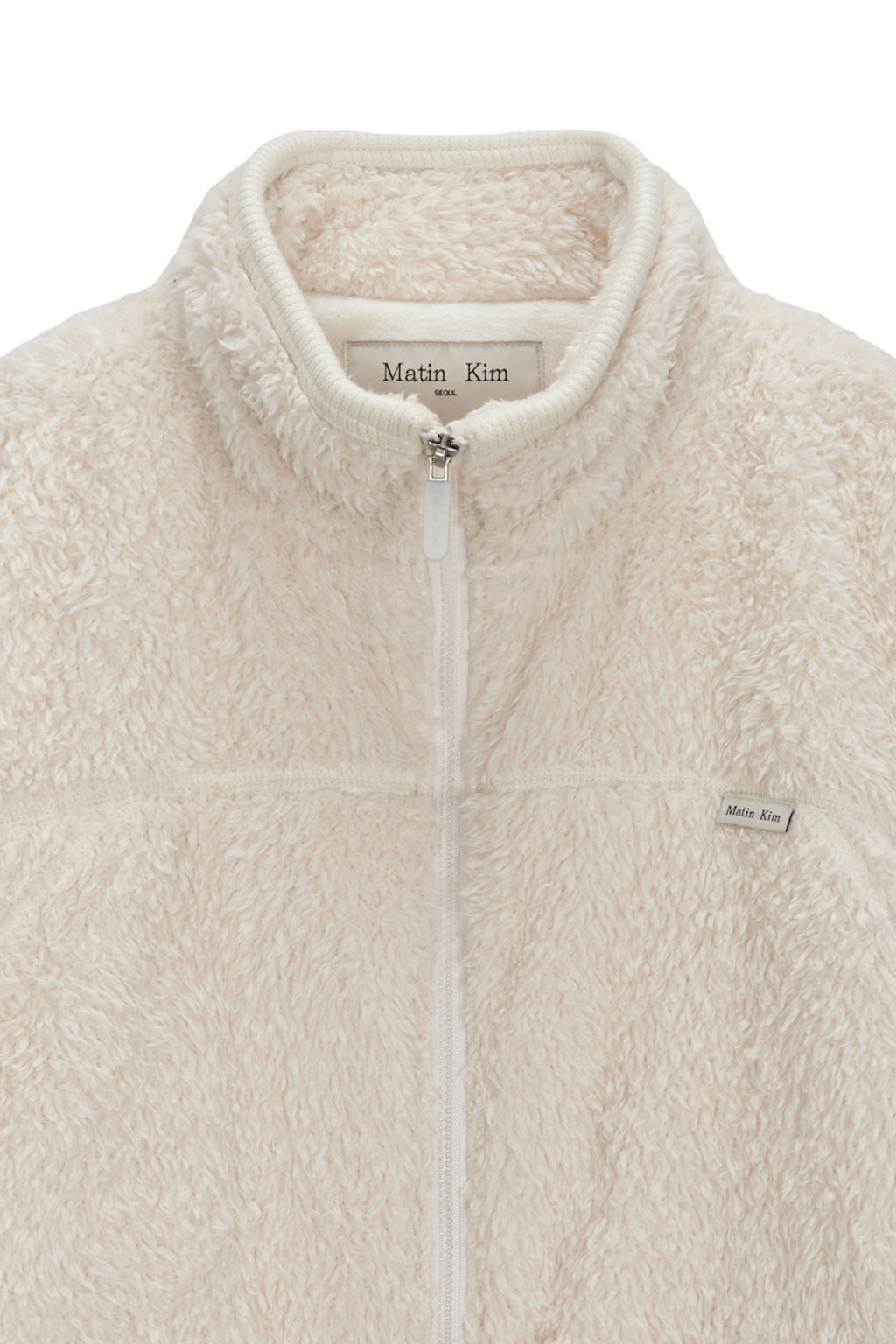 Matinkim Back Logo Fleece Jumper For Men IN Ivory