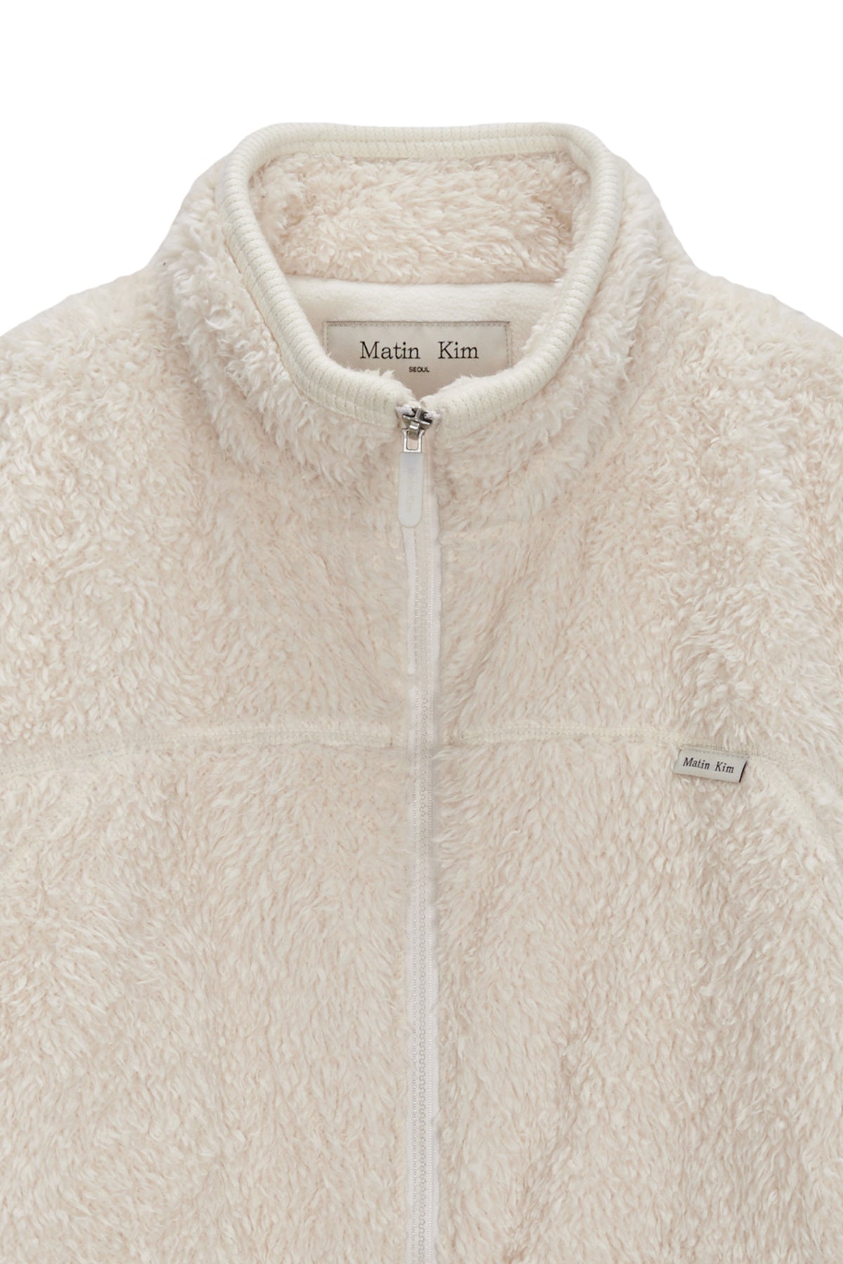 Matinkim Back Logo Fleece Jumper For Men IN Ivory