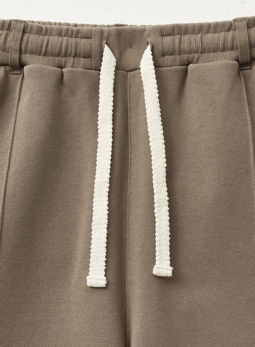 [satur] (W) Teo Cotton Banding Sweatpants - Brown