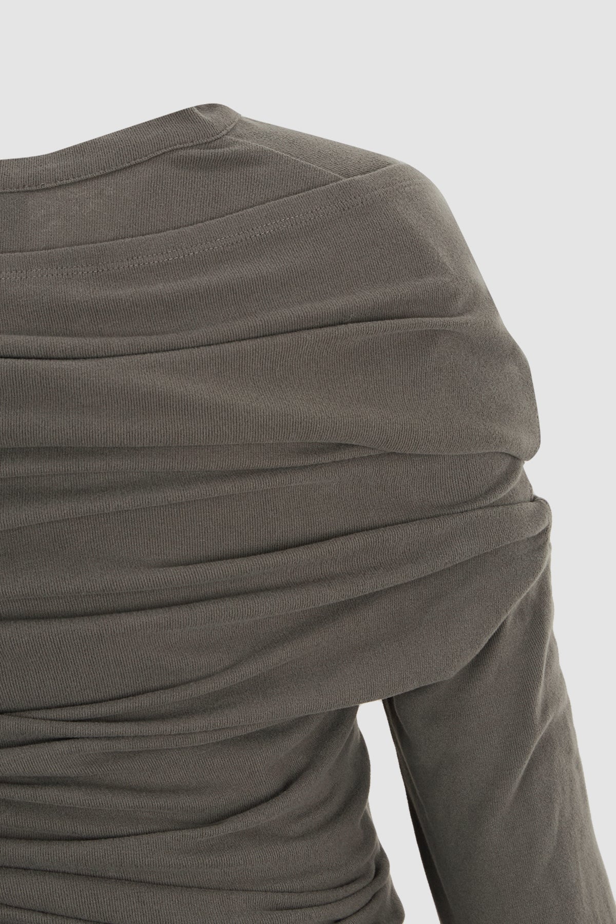 Matinkim Off Shoulder Detail Top IN Grey