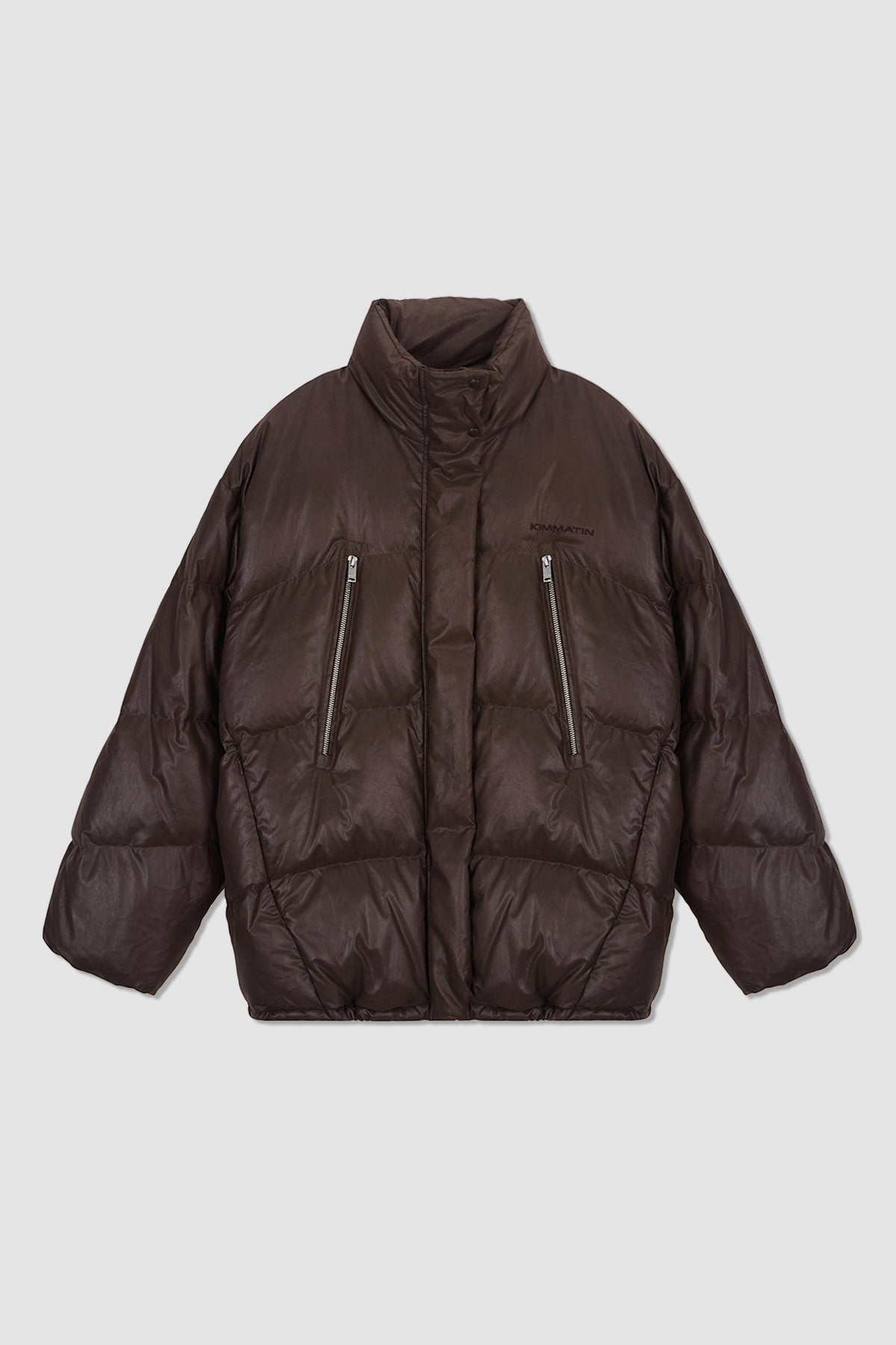 Matinkim Zipper Detail Goose Down Jumper IN Brown