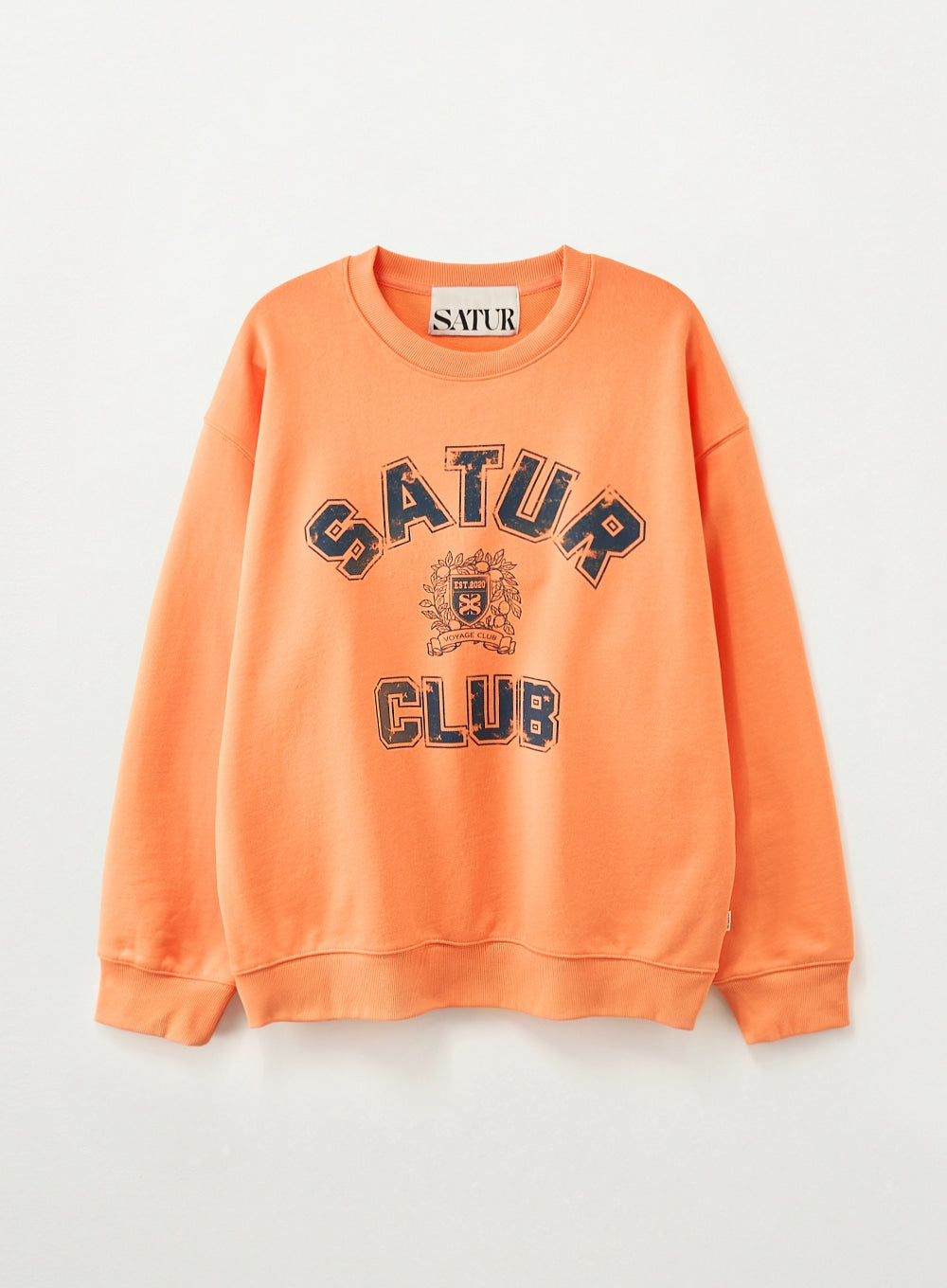 [SATUR] Crest Symbol Sweatshirt - Orange